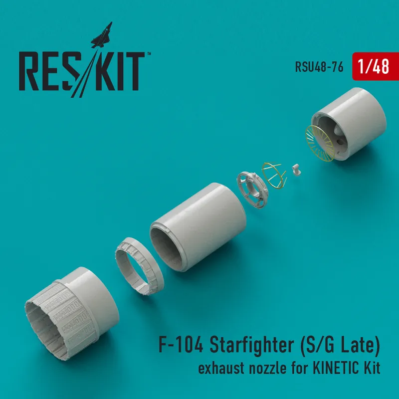 DISCONTINUED RES/KIT U48-0076 F-104 Starfighter (S/G Late) exhaust nozzle for KINETIC Kit Meilleure Vente