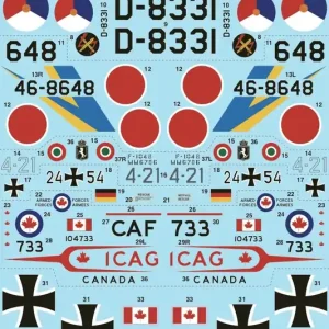 Offre Du Jour Xtradecal 48210 Lockheed F-104 G/J/S Starfighter Part 3 (7 schemes)