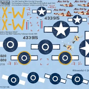 Vente Flash Kits World 172158 Consolidated PBY-5A Catalina ("Miss Pick Up" and "Wandering Witch")