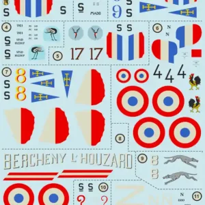 Bon Marché Print Scale 72-225 Balloon-Busting Aces of WW I Part 2 France