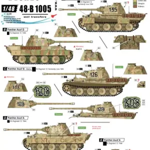 Star-Decals 48-B1005 HJ Panthers. SS-Hitlerjugend Panthers in France 1944. Soldes