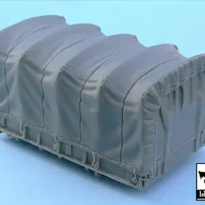 Black Dog T48050 US 2 1/2 ton Cargo Truck cargo bay canvas for Tamiya 32548, 1 resin part Nouveauté