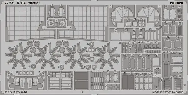 Jusqu'à Épuisement Des Stocks Eduard 72631 B-17G exterior AIRFIX A08017