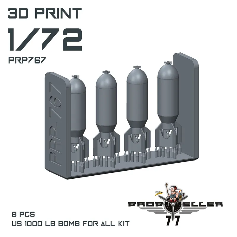 Paiement Sécurisé 77propeller 767 US 1000 lb bomb for all kit (8 pcs)