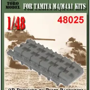 Populaire Toro Model 48025 M4 Sherman - Gąsienice WE-210 (do modelu Tamiya)