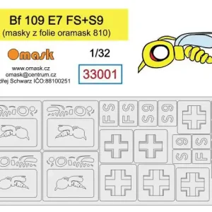 Omask 33001 Bf 109 E7 (FS+S9) Mask Bon Plan