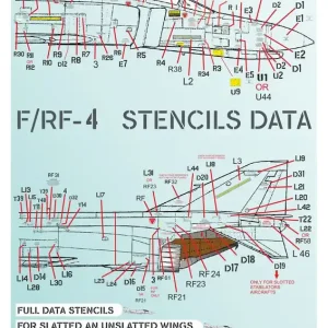 Procal Decals 32-906G McDonnell Douglas F-4 E / RF-4 E Phantom II - GREY Stencil Data Hellenic Air Force Affaire À Saisir