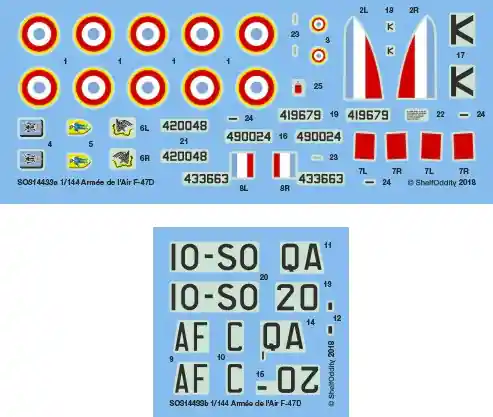 Nouvelle Collection Shelf Oddity 3144033 Armée De L‘Air F-47Ds
