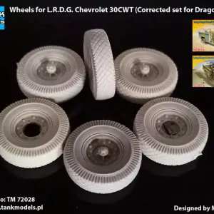 Tank Models Hobby Shop TM72028 Wheels for L.R.D.G. Chevrolet Acheter Direct