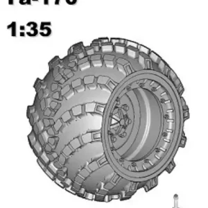 Balaton Modell BM3550 YA-170 wheels set for Trumpeter Ural kit Petit Prix