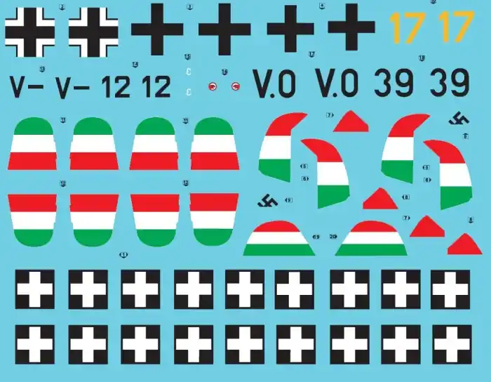 SBS Model D48024 Messerschmitt Bf-109F Hungarian Air Force WW II VOL.I Dernier Modèle