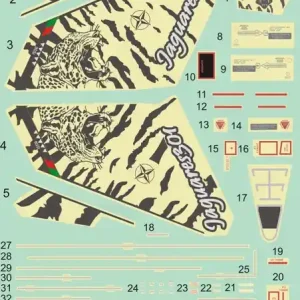 Model Maker Decals D72034 Portugal F-16 NTM 2014 Marque