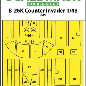 Art Scale Kit M48256 B-26K Counter Invader Double-Sided Express Fit Mask (For ICM) Authentique