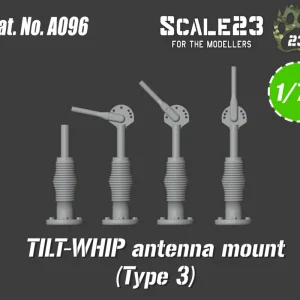 Satisfait Ou Remboursé Scale23 72-A096 Antennas US / NATO tilt-whip (Type 3) - 4 pcs