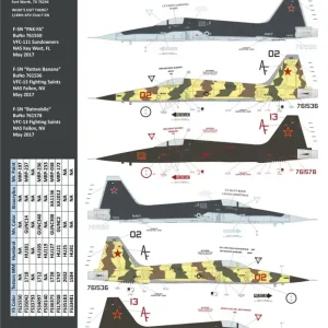 Two Bobs 48258 Northrop F-5 N - Modern Adversaries Decals Top Vente