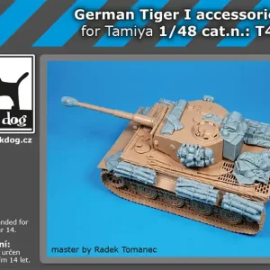 Authentique Black Dog T48071 German Tiger I Accessories Set For Tamiya