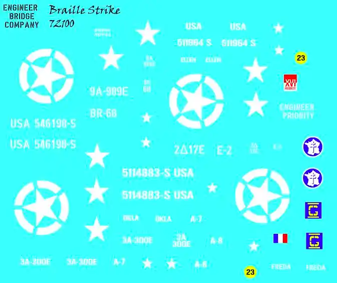 Braille Strike 72100 White and Brockway trucks Dernier Modèle