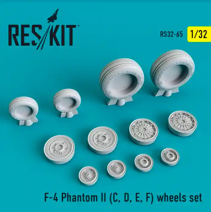 Remise DISCONTINUED RES/KIT 32-0065 F-4 Phantom II C, D, E, F wheels set