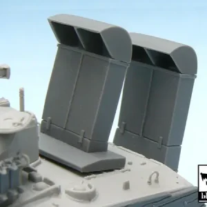Usine Directe Black Dog T48008 Sherman deep water wading trunks vyloďovací komíny, for Hobby Boss 84803, 4 resin parts