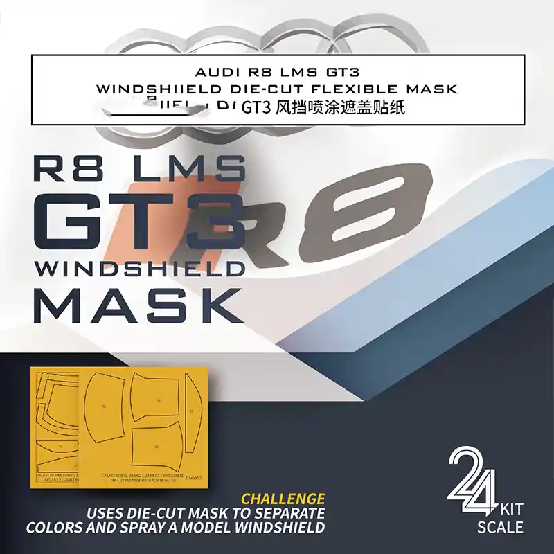 Galaxy-Model D24002 Audi R8 LMS GT3 Windshield Die-Cut Flexible Mask (For Nunu) Prix Promo