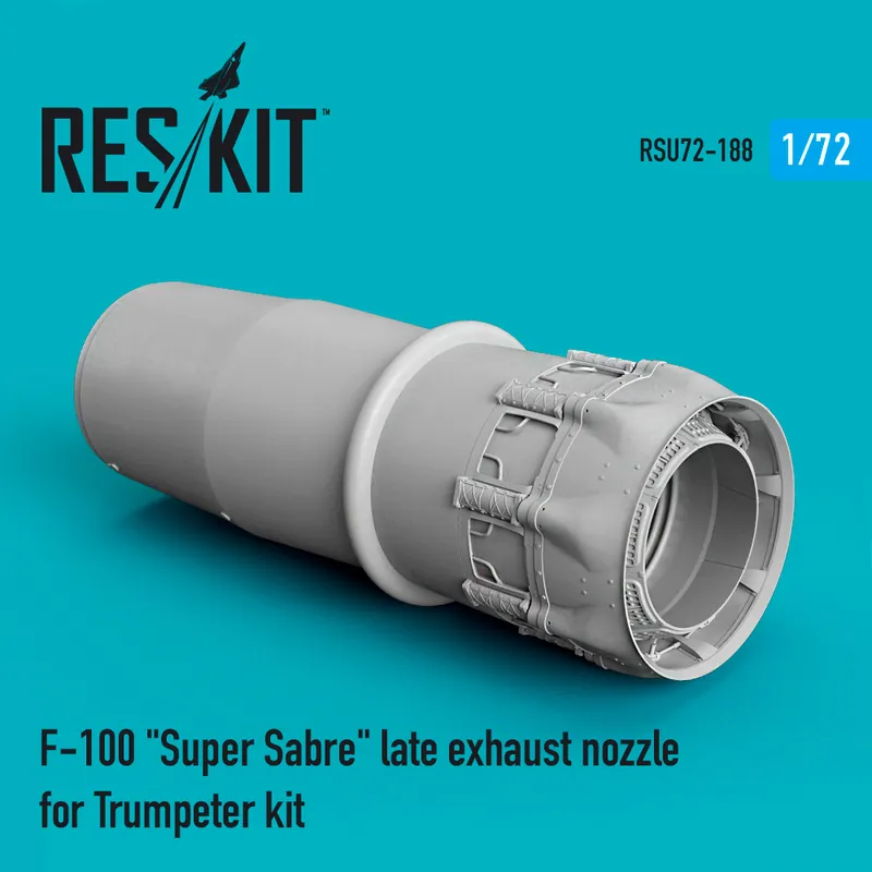 Réduction RES/KIT U72-0188 F-100 Super Sabre Late Exhaust Nozzle For Trumpeter Kit