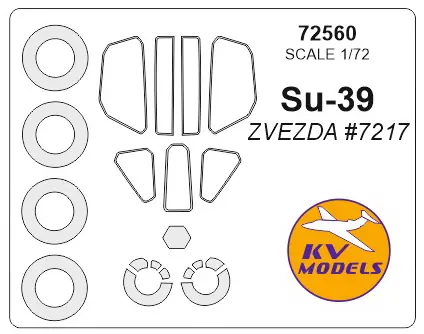 KV Models 72560 Su-39 (ZVEZDA) + wheels masks Prix Cassé