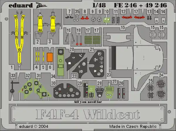 Eduard 49246 F4F-4 Tamiya Commande En Gros