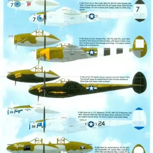 Offre Du Jour Iliad Design 72008 Lockheed P-38 J/L Lightning Decals Kit