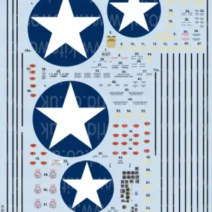 Bon Marché Kits World 148127 Boeing B-17 F Flying Fortress Comprehensive General Stencilling