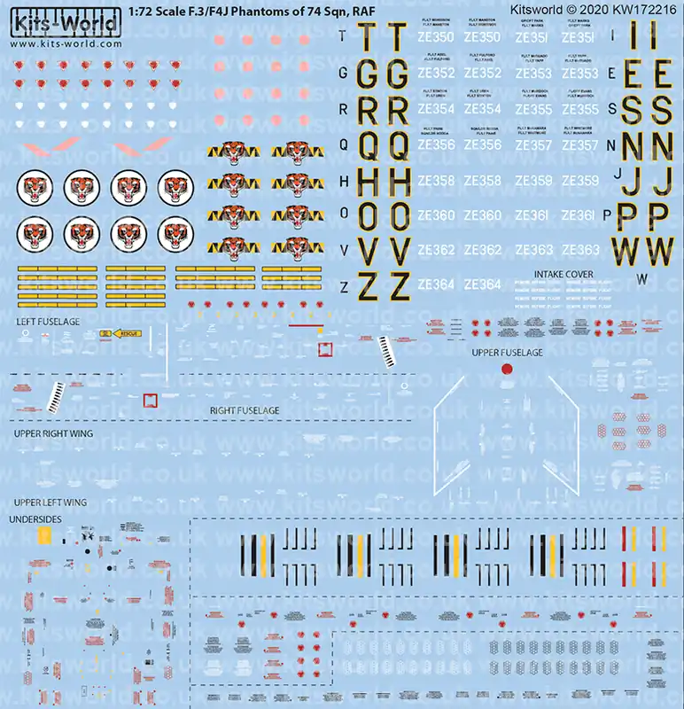 Kits World 172216 F-4 J Phantom in RAF service Nouvel Arrivage