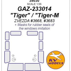KV Models 35030 GAZ-233014 "Tiger" / "Tiger-M" (ZVEZDA 3668, 3683) Produit De Marque