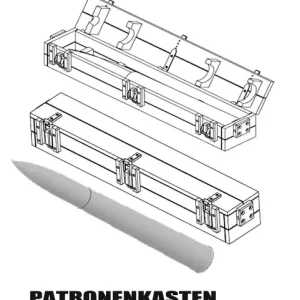 Top Vente Bold Division 35028 Patronenkasten 12,8cm Flak 40 with metal ammo shells