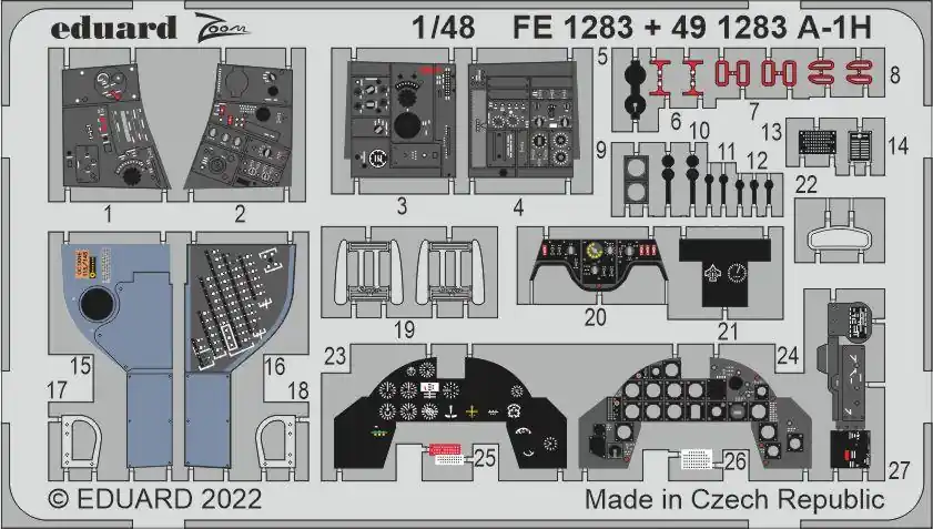 Eduard 491283 A-1H Tamiya Produit De Marque