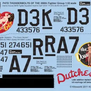 Bon Plan Kits World 132029 Republic P-47 D Thunderbolt 368th FG ( ‘Hard to Get‘ / ‘The Down Necker‘)