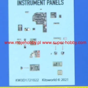 Commande En Gros Kits World 3D1721022 Bristol Beaufort Mk.I 3D Full colour Instrument Panels (for Airfix kits)