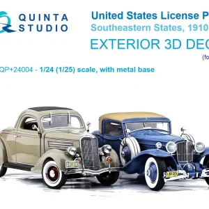 Acheter Direct Quinta Studio QP+24004 Southeastern US License Plates 1910-1940 with Metal Base (for All Kits)