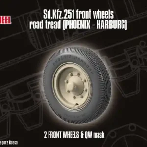 Quick Wheel QWX15 Sd.Kfz. 251 - Front Wheels Road Tread (Phoenix - Harburg) Réduction
