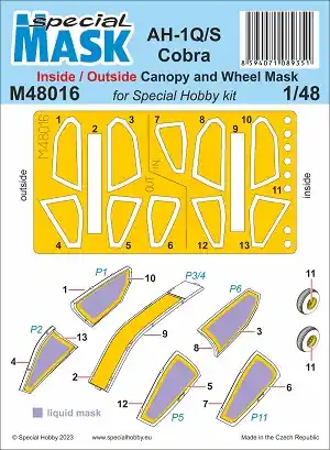 Special Hobby M48016 AH-1Q/S Cobra Inside/Outside Prix Bas