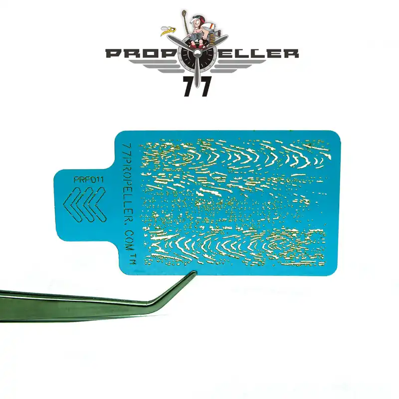 77propeller 011 Airbrush Stencils 60 mm x 40 mm “Wood Texture” for Spraying Fine Details (Scale 1/48 - 1/32) Jusqu'à Épuisement Des Stocks