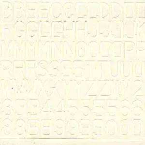 Modeldecal 061 RAF Post War Letters and Numerals - White 48 inches Prix Promo