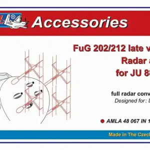 AML A48067 FuG 202/212 radar aerials late version for the Junkers Ju-88C-6/R with etched parts (designed to be used with ICM kits) Prix Promo