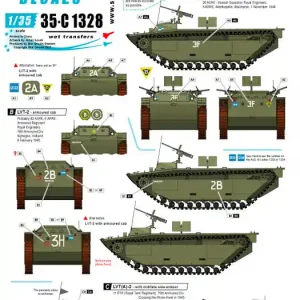 Star-Decals 35-C1328 British LVT-2 Buffalo Mk II. LVT-2 and LVT(A)-2. Walcheren landings, Nijmegen and the Rhine crossing. Nouvel Arrivage