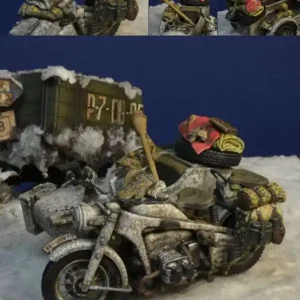 D-DAY miniature studio 35188 Zundapp KS 750 Winter Accessories Retour Gratuit