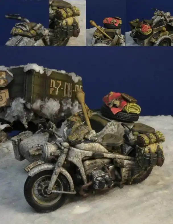 D-DAY miniature studio 35188 Zundapp KS 750 Winter Accessories Retour Gratuit