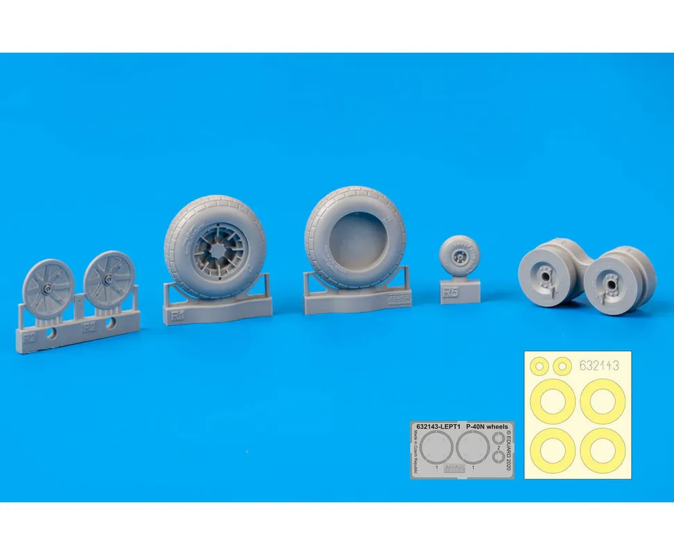Solde Eduard 632143 P-40 N wheels TRUMPETER