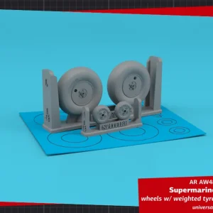Meilleure Vente Armory Models Group AW48418 Supermarine Spitfire wheels w/ weighted tyres of smooth pattern & covered hubs