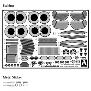 Aoshima 01076 Lamborghini Sesto Elemento Detail-Up Parts (Overseas Edition) Soldes
