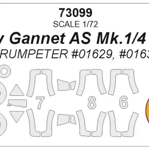 Commande En Gros KV Models 73099 Fairey Gannet AS Mk.1/4 / Mk.2 (TRUMPETER 01629, 01630) + wheels masks