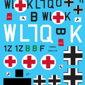 Remise Aims 72D042 Junkers Ju-52/3m Decals (Poland 1939 / Balkans 1941)