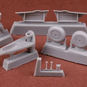 Buchon Scale Models 24031 Spitfire Retractable Tail Wheel Set (For Airfix) Paiement Sécurisé